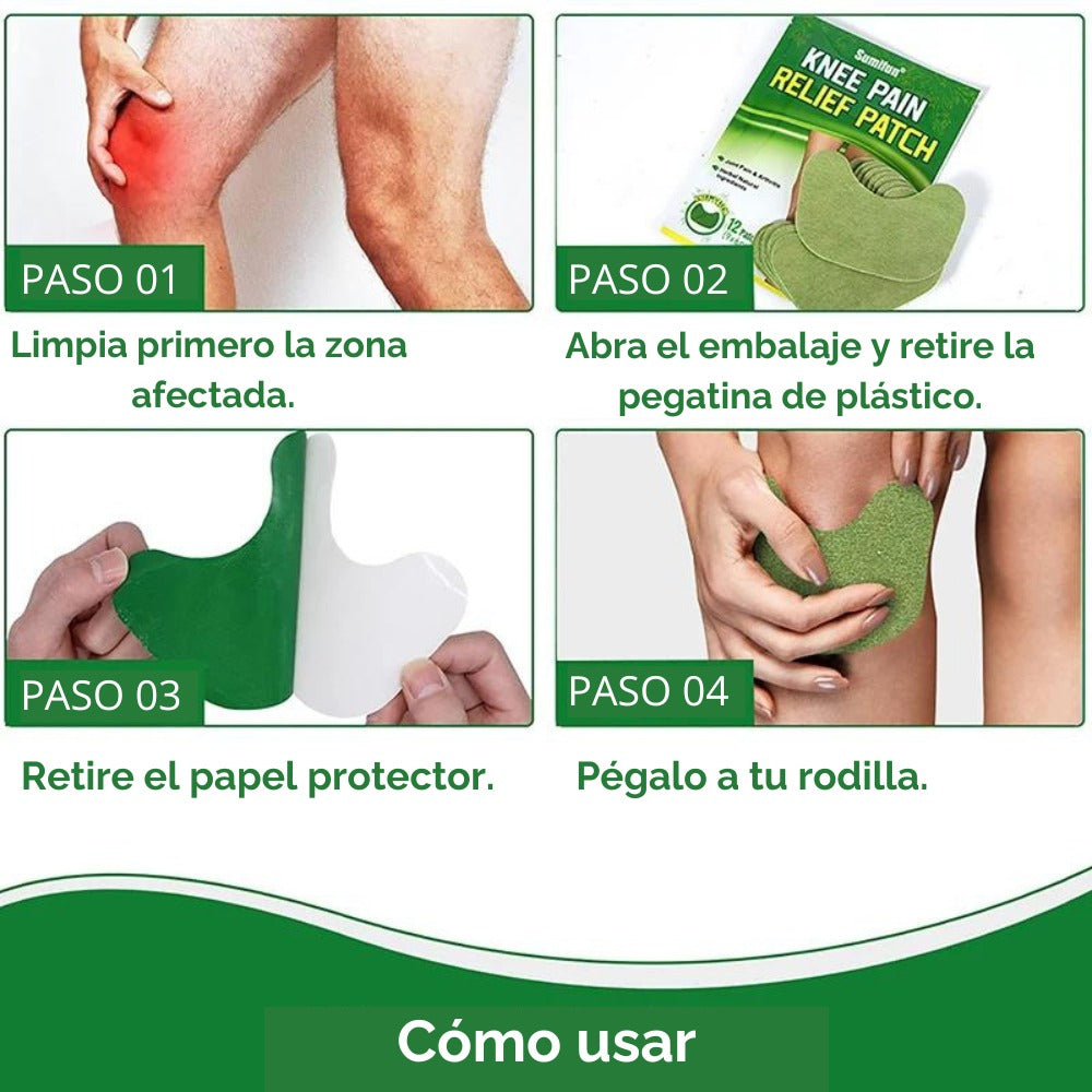 Parche Herbal para Aliviar el Dolor de Rodilla – Knee Pain Relief Patch