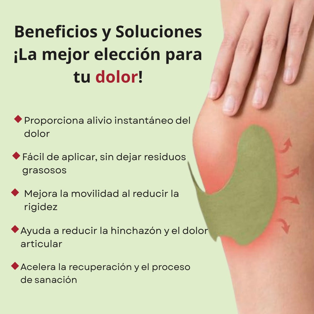 Parche Herbal para Aliviar el Dolor de Rodilla – Knee Pain Relief Patch